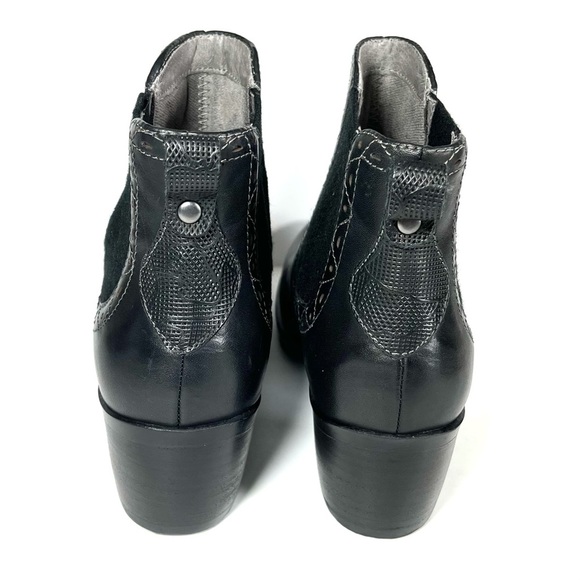 Earth Denali Aspect Ankle Boots Black Leather - Picture 7 of 12